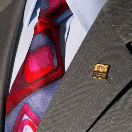 Lapel Pin on Suit